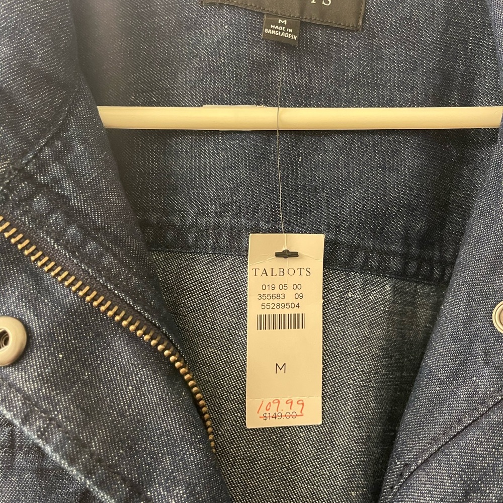 Brand new Talbots jean jacket